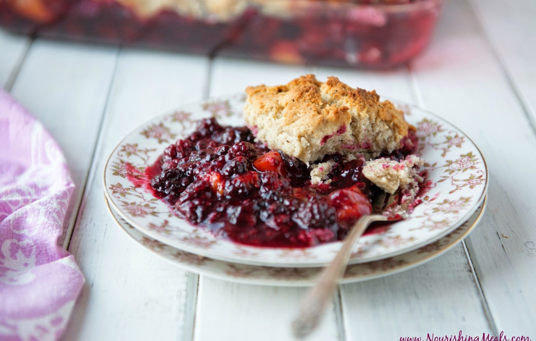 BlackberryApricot Cobbler Nourishing Meals®